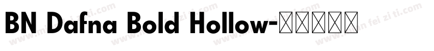 BN Dafna Bold Hollow字体转换